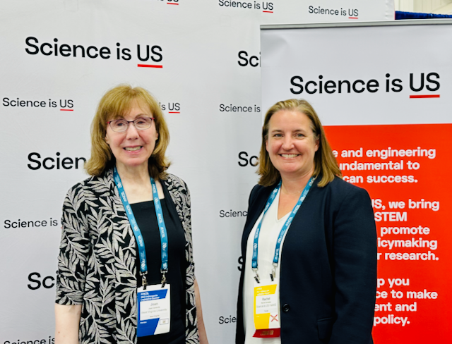 Bridge Director Joan Centrella and Executive Director of "Science is Us" Rachel Kerestes